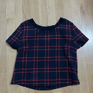 Ralph Lauren style plaid top